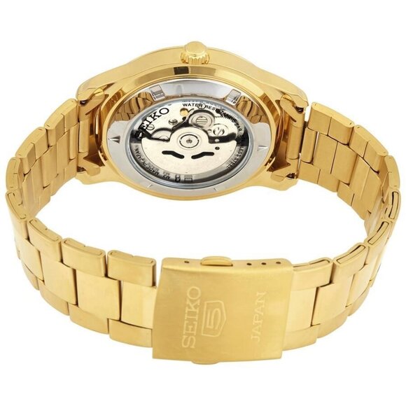 NWT Authentic Seiko 5 Automatic Champagne Dial Men's Watch - Picture 3 of 3